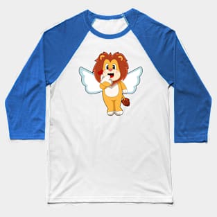 Lion Angel wings Baseball T-Shirt